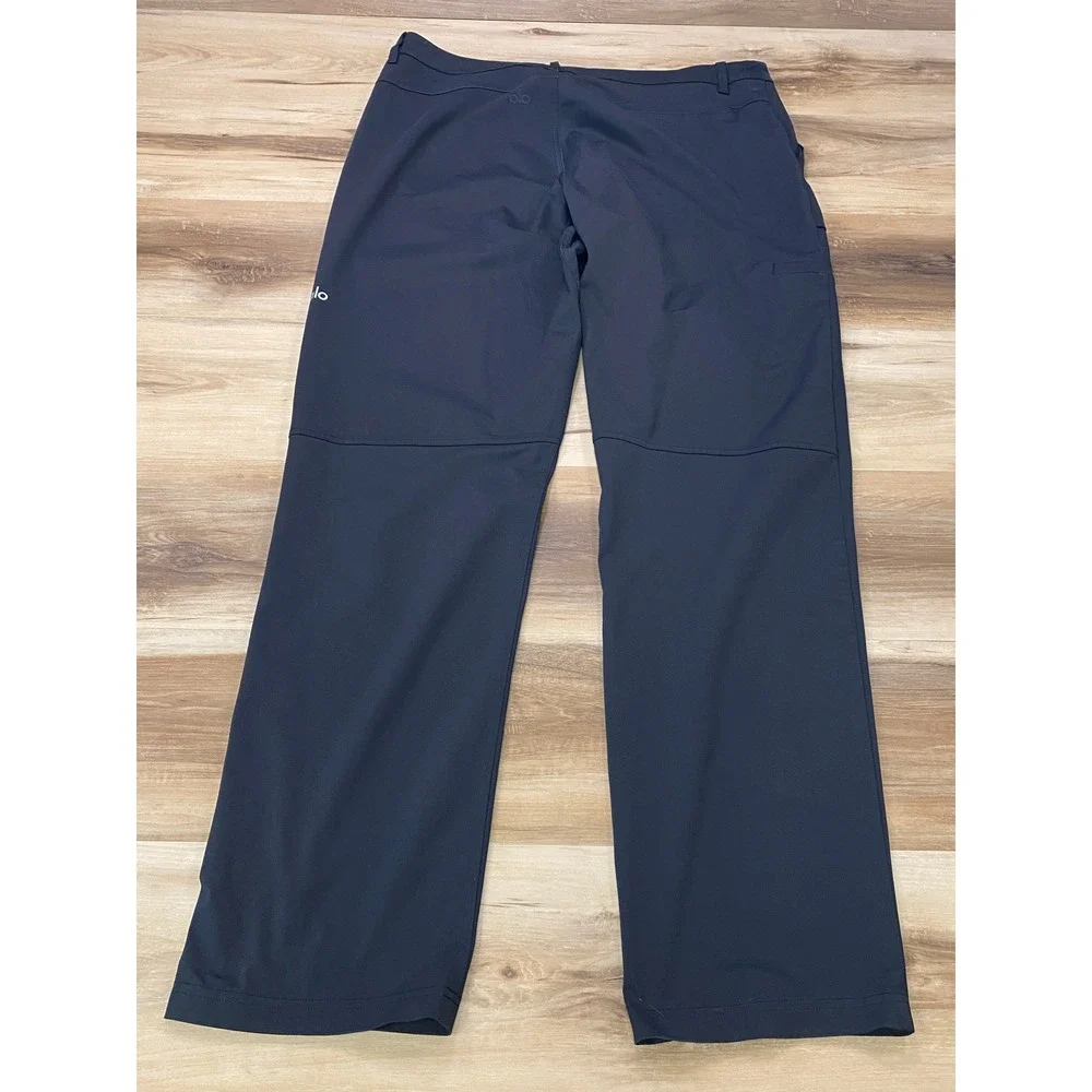 Alo Yoga BlockPants 36L Mens Tech Stretch Straight Leg Black Utility Caro